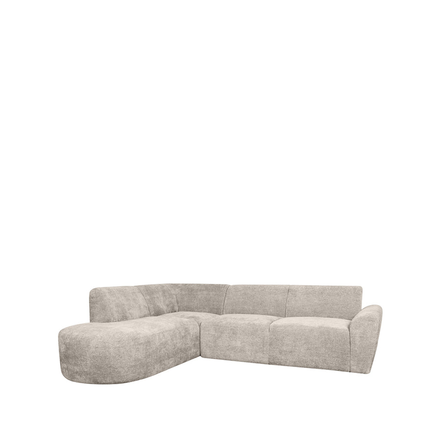 LABEL51 Hoekbanken Espen - Naturel - Chenille - Hoekbank Links