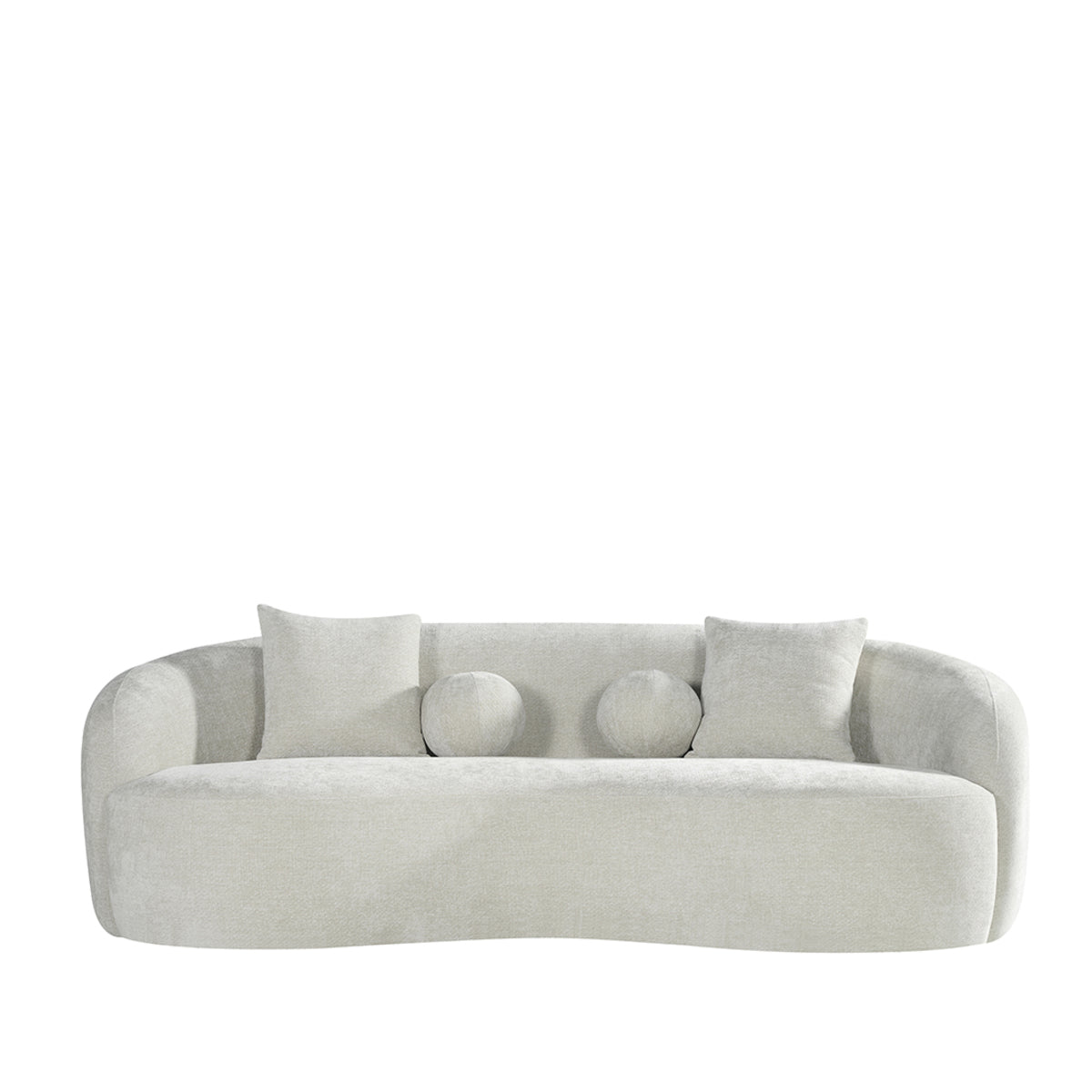 LABEL51 Banken Novo - Naturel - Chenille - 3-Zits