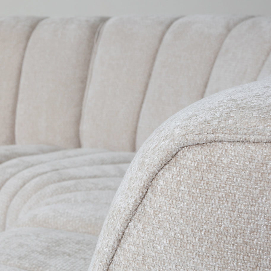 LABEL51 Hoekbanken Vitoro - Naturel - Chenille - Hoekbank Links