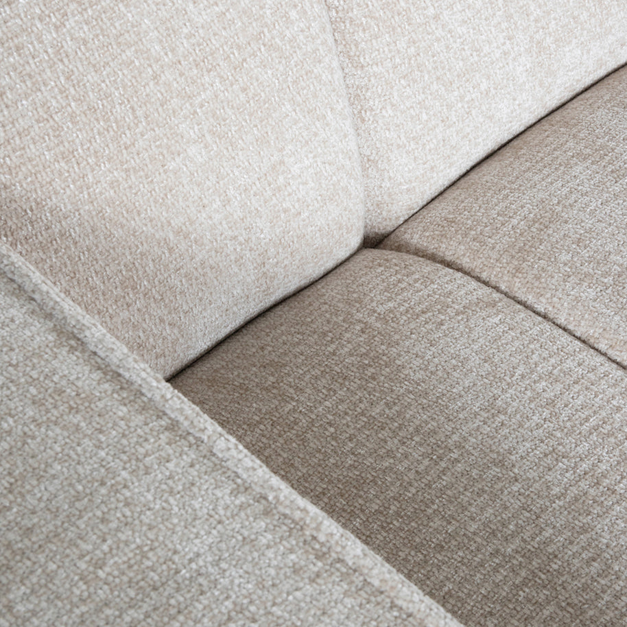 LABEL51 Hoekbanken Vitoro - Naturel - Chenille - Hoekbank Links