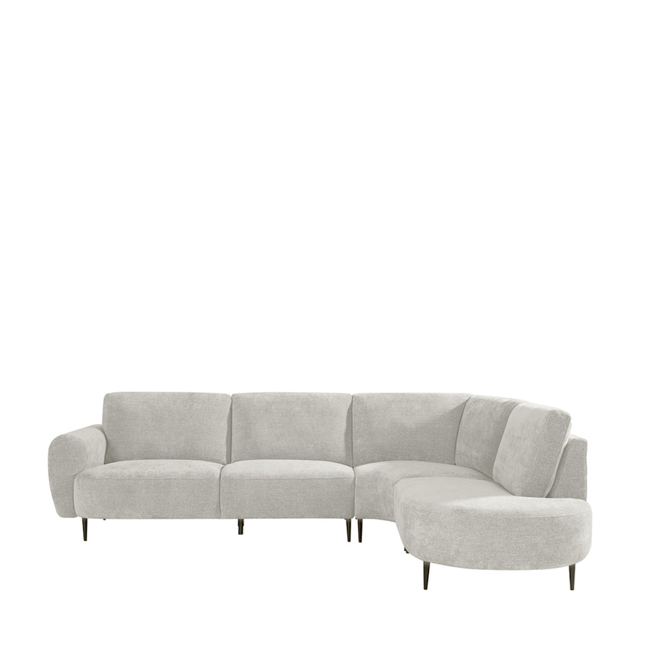 LABEL51 Hoekbanken Milano - Naturel - Chenille - Hoekbank Rechts