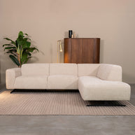 LABEL51 Hoekbanken Rodano - Naturel - Chenille - Hoekbank Rechts