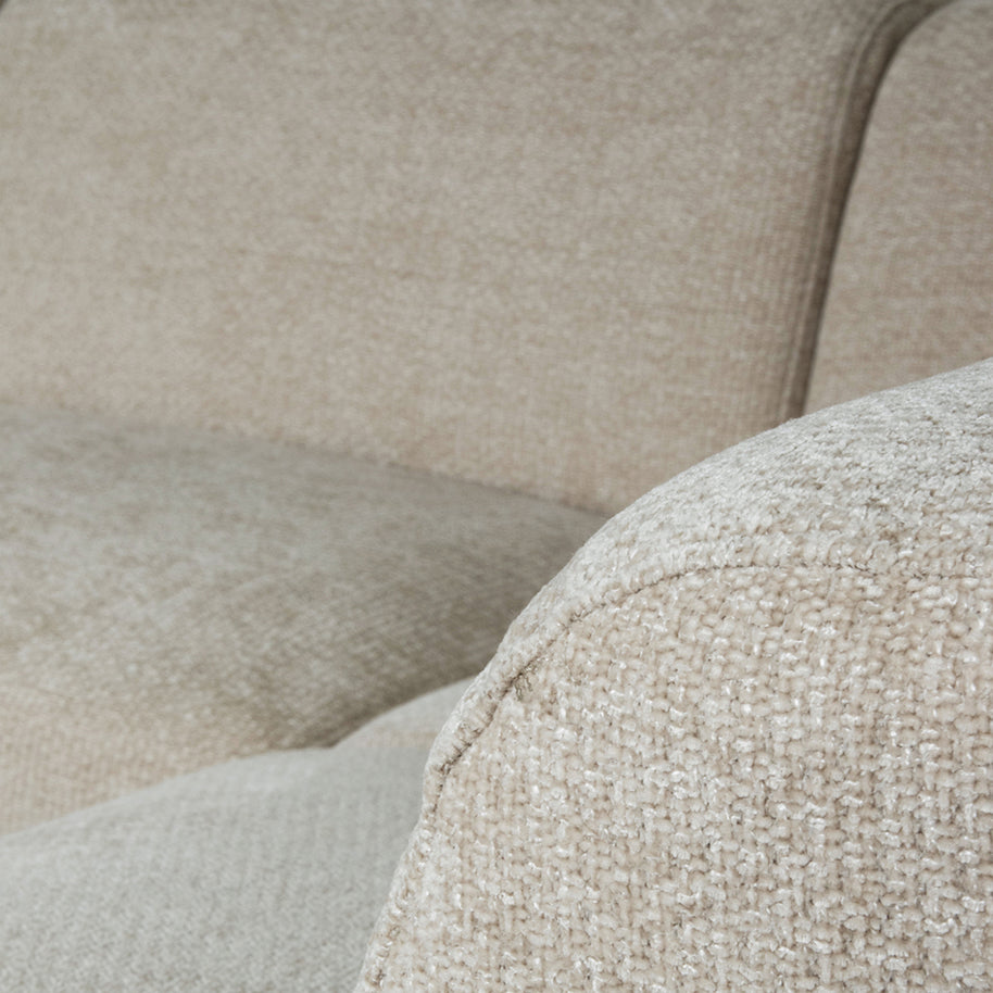 LABEL51 Hoekbanken Rodano - Naturel - Chenille - Hoekbank Rechts