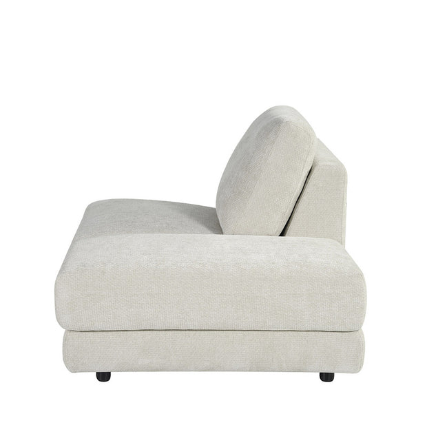 LABEL51 Banken Tivoli - Naturel - Chenille - Ottomane Rechts