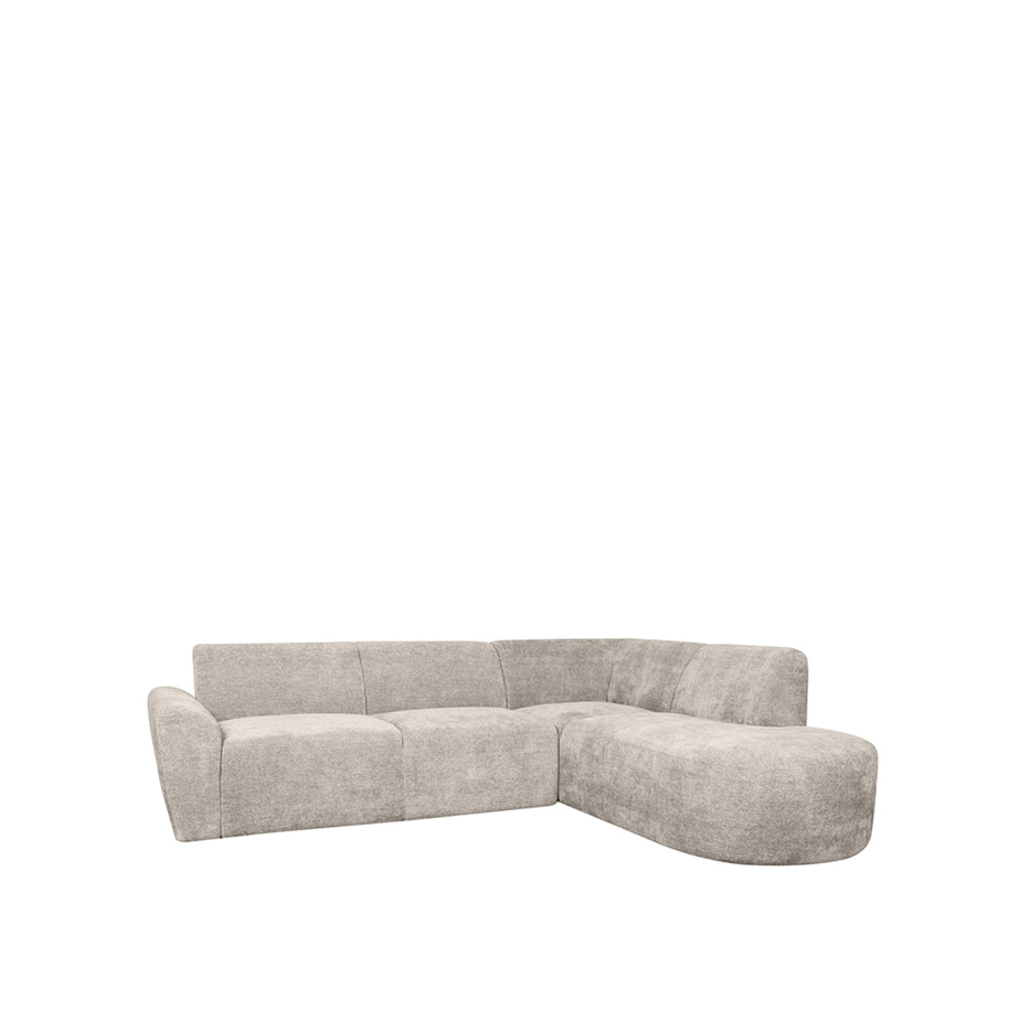 LABEL51 Hoekbanken Espen - Naturel - Chenille - Hoekbank Rechts
