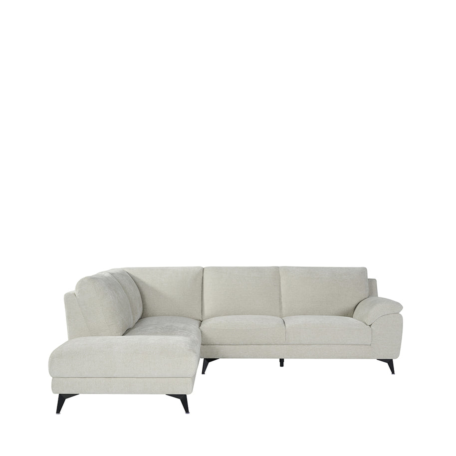 LABEL51 Hoekbanken Santino - Naturel - Chenille - Hoekbank Links