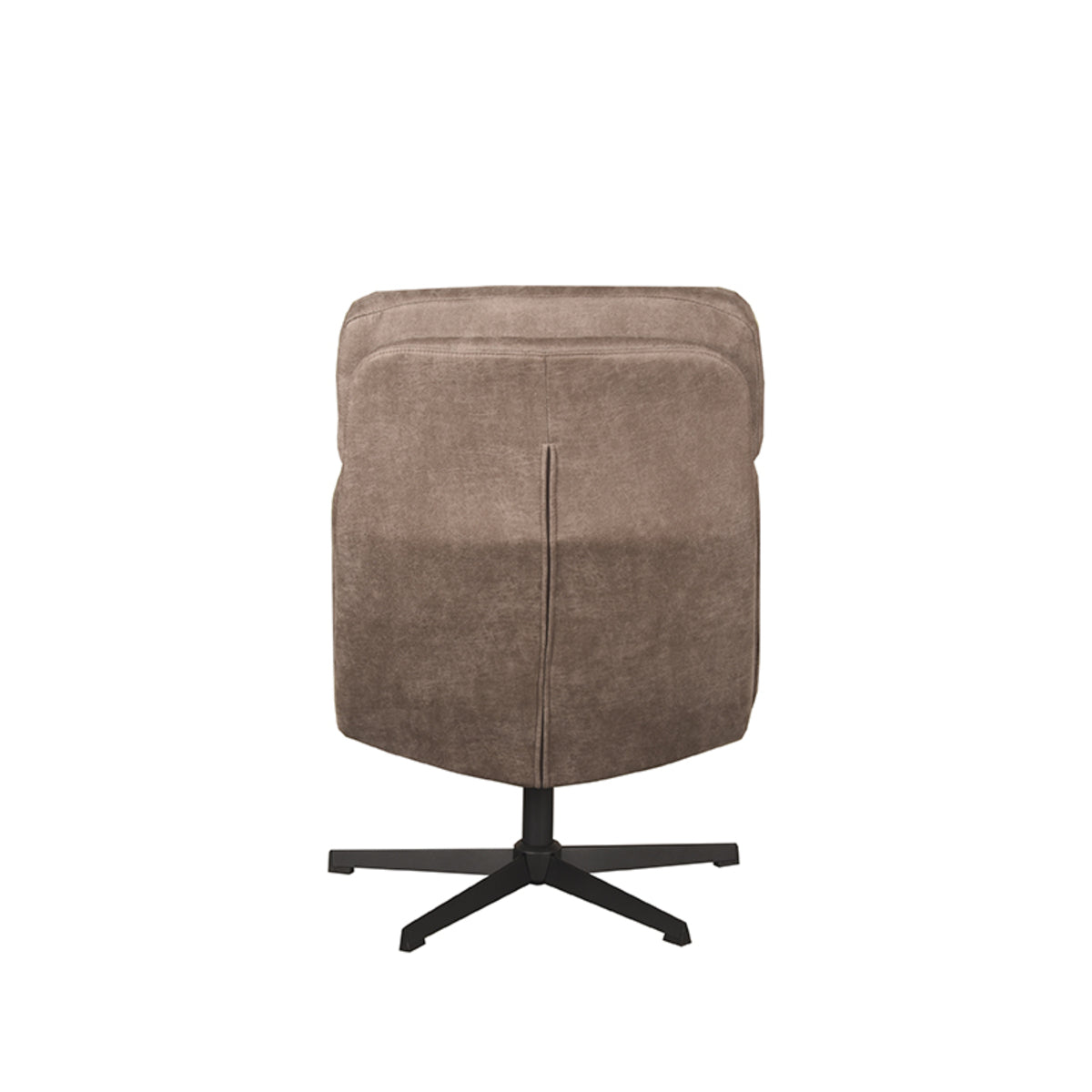 LABEL51 Fauteuils Alvar - Taupe - Kunstleder - Incl. Hocker