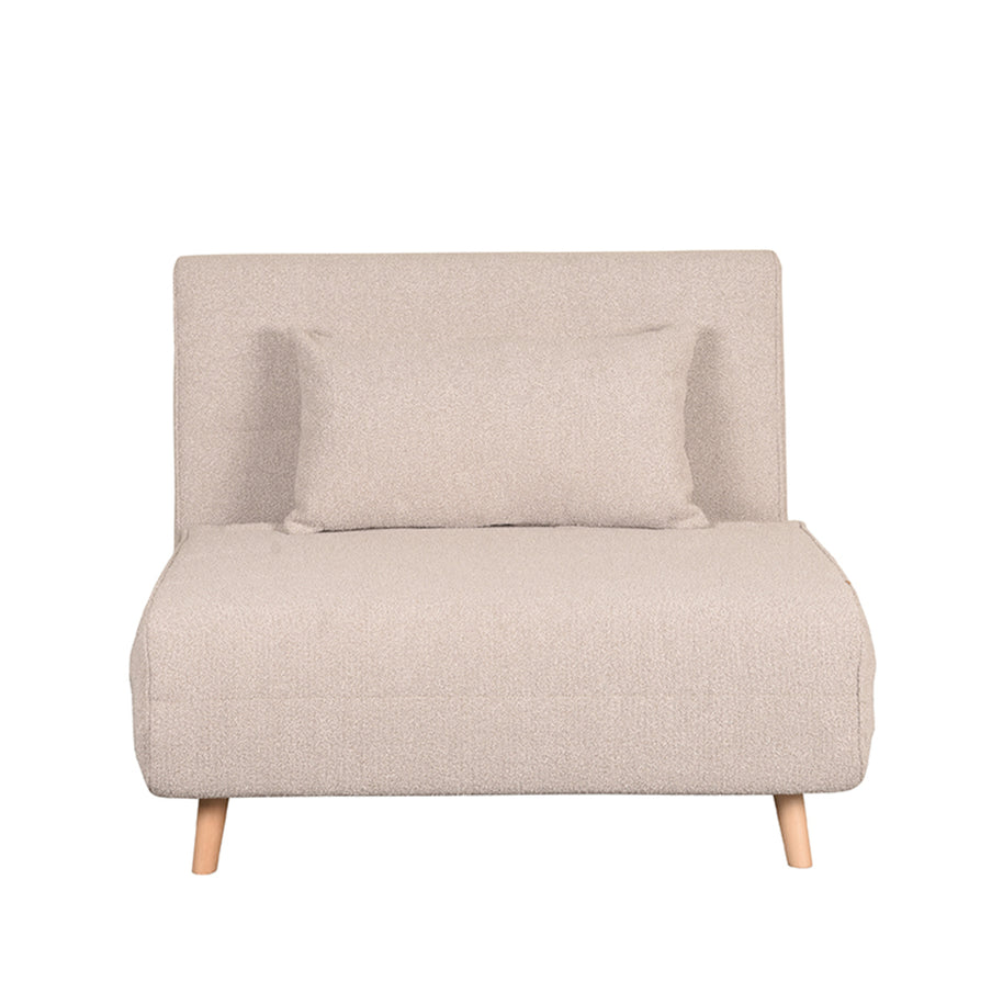 LABEL51 Slaapbanken Single - Naturel - Boucle - Single | Naturel Poot