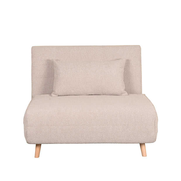 LABEL51 Slaapbanken Single - Naturel - Boucle - Single | Naturel Poot