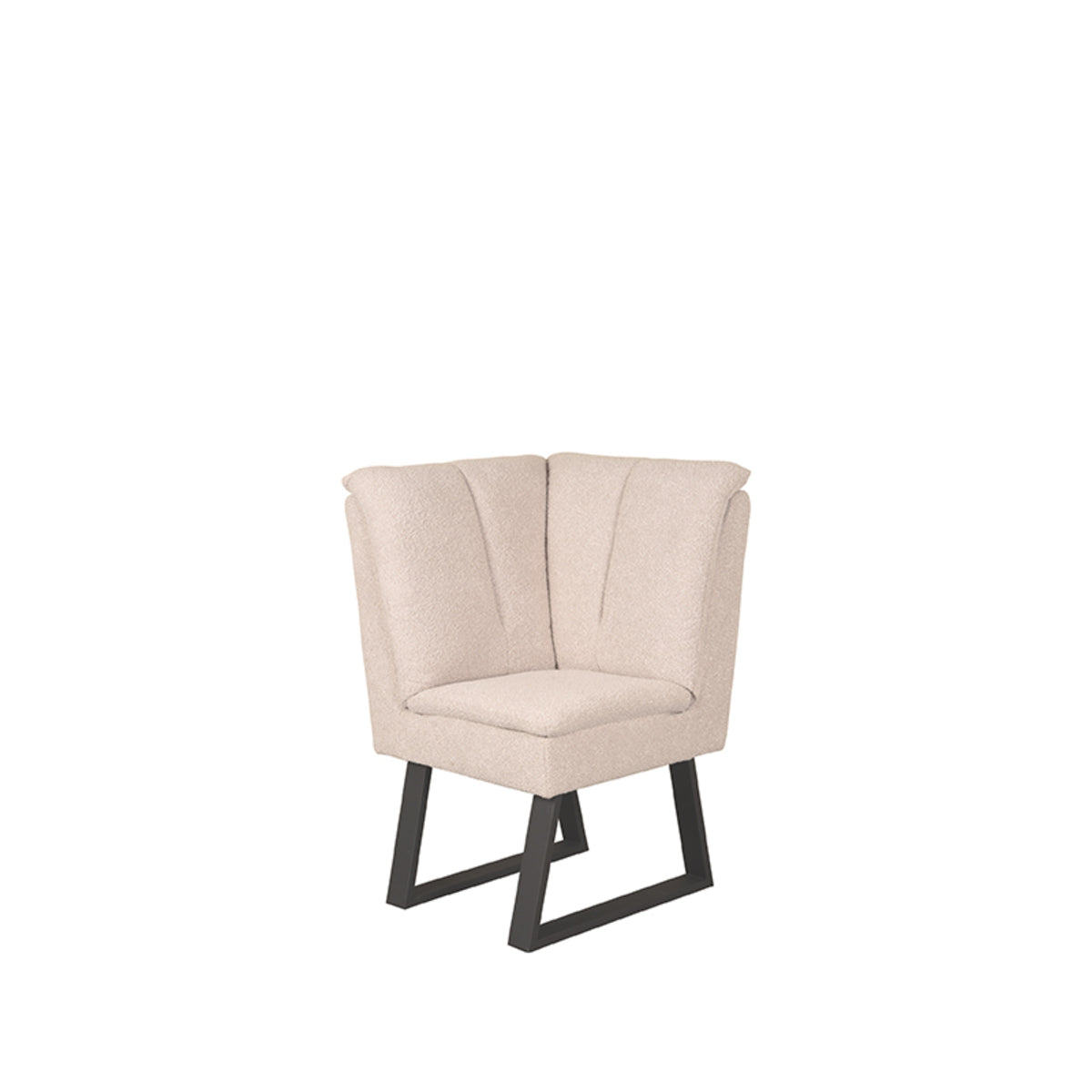 LABEL51 Eetkamerbanken Modula - Naturel - Boucle - Hoek