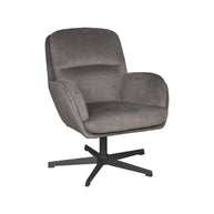 LABEL51 Fauteuils Moss - Antraciet - Velvet - One Size