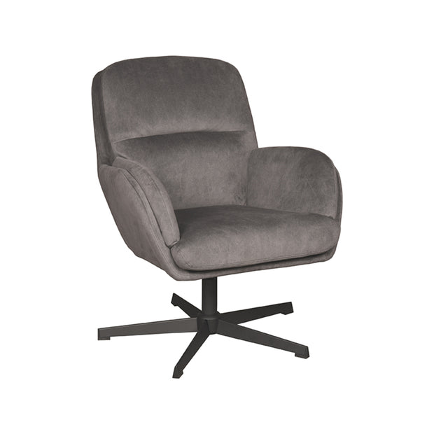 LABEL51 Fauteuils Moss - Antraciet - Velvet - One Size