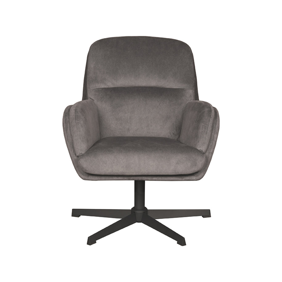 LABEL51 Fauteuils Moss - Antraciet - Velvet - One Size