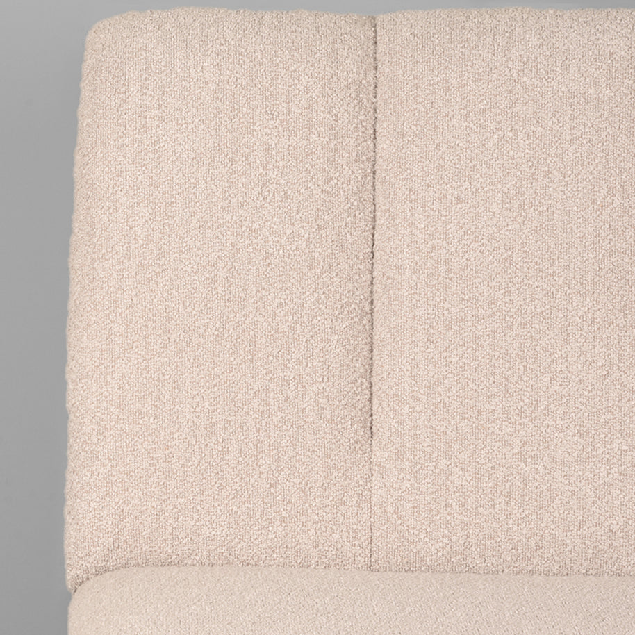 LABEL51 Eetkamerbanken Modula - Naturel - Boucle - 2-Zits