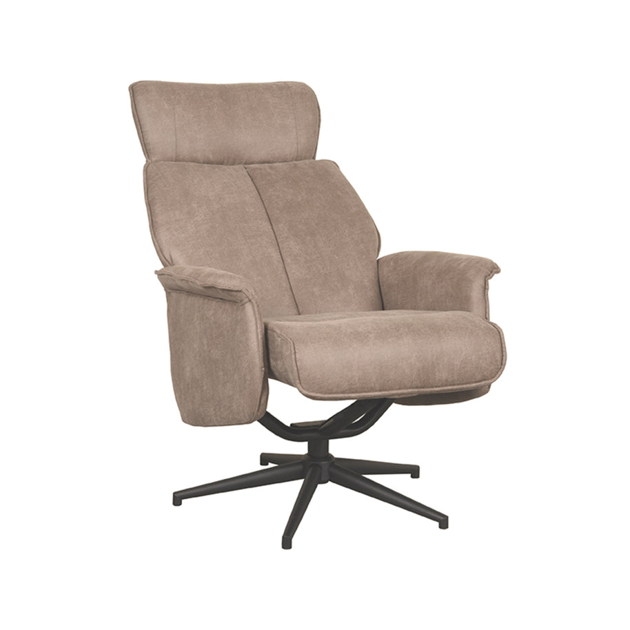 LABEL51 Fauteuils Verdal - Taupe - Kunstleder - Excl. Hocker