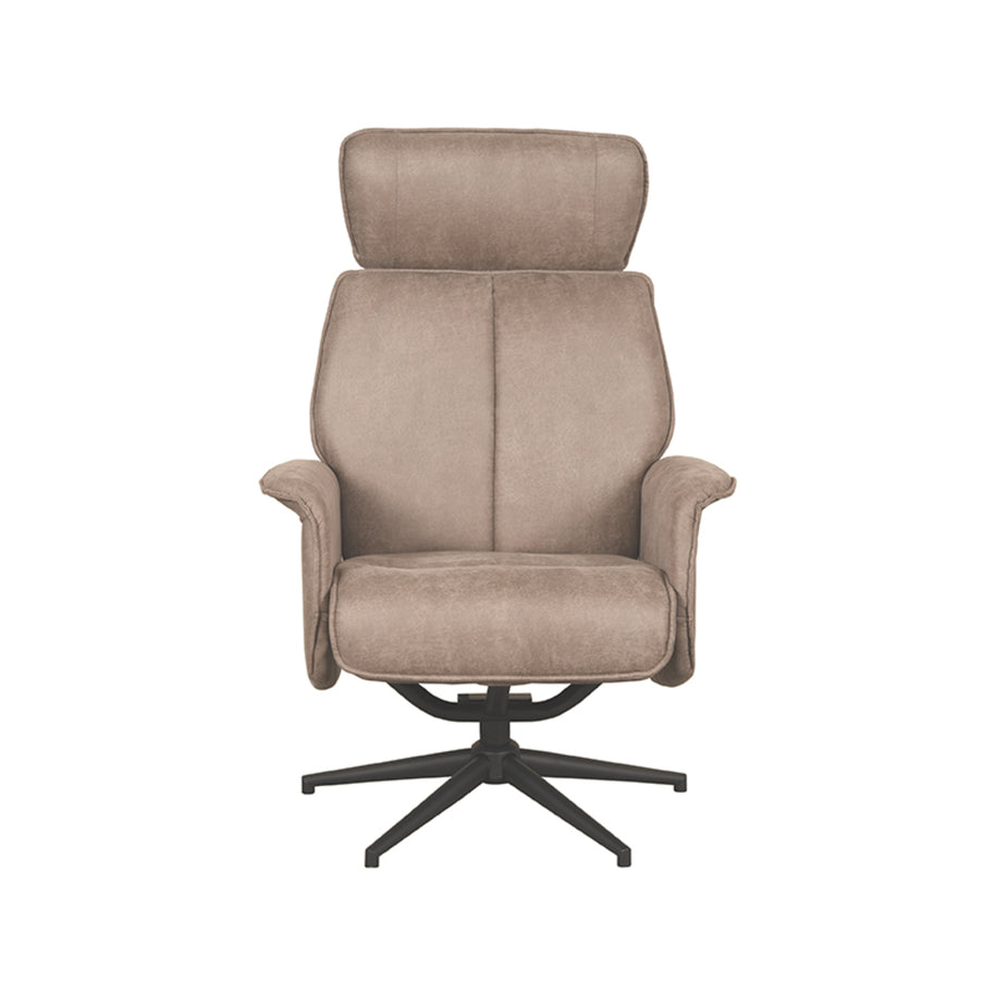 LABEL51 Fauteuils Verdal - Taupe - Kunstleder - Excl. Hocker