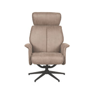 LABEL51 Fauteuils Verdal - Taupe - Kunstleder - Excl. Hocker