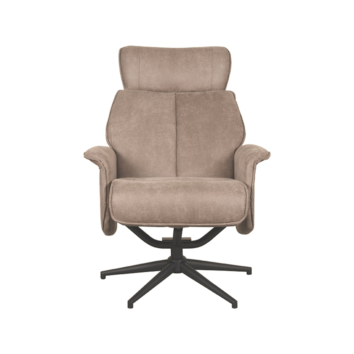 LABEL51 Fauteuils Verdal - Taupe - Kunstleder - Excl. Hocker