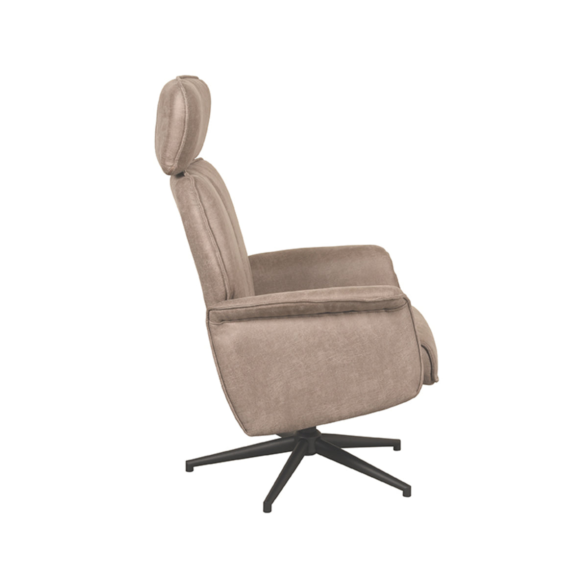 LABEL51 Fauteuils Verdal - Taupe - Kunstleder - Excl. Hocker