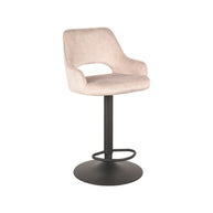 LABEL51 Barkrukken Fer - Naturel - Velours - Gaslift