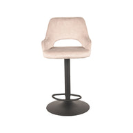 LABEL51 Barkrukken Fer - Naturel - Velours - Gaslift
