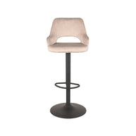 LABEL51 Barkrukken Fer - Naturel - Velours - Gaslift