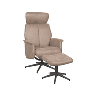 LABEL51 Fauteuils Verdal - Roze - Kunstleder - Incl. Hocker