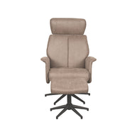 LABEL51 Fauteuils Verdal - Roze - Kunstleder - Incl. Hocker