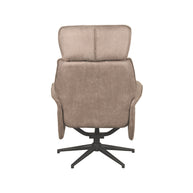LABEL51 Fauteuils Verdal - Roze - Kunstleder - Incl. Hocker