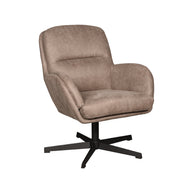 LABEL51 Fauteuils Moss - Taupe - Kunstleder - One Size