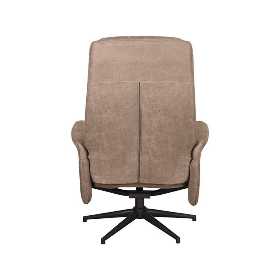 LABEL51 Fauteuils Bergen - Mushroom - Kunstleder - Incl. Hocker