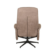 LABEL51 Fauteuils Bergen - Mushroom - Kunstleder - Incl. Hocker