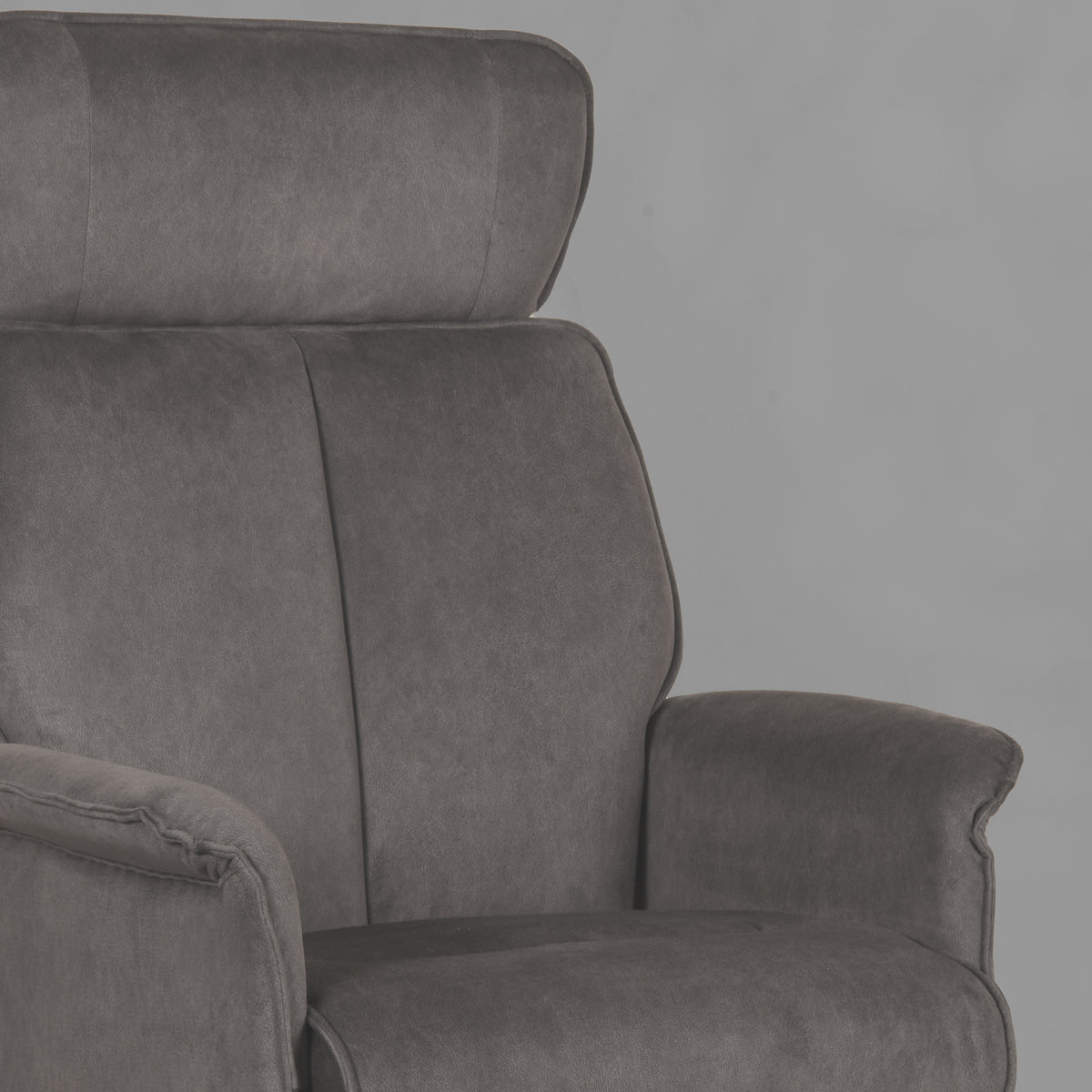 LABEL51 Fauteuils Verdal - Antraciet - Velvet - Excl. Hocker
