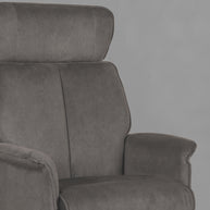 LABEL51 Fauteuils Verdal - Antraciet - Velvet - Excl. Hocker