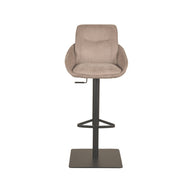 LABEL51 Barkrukken Beauty - Taupe - Micro Suede - Gaslift