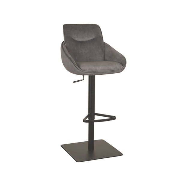 LABEL51 Barkrukken Beauty - Antraciet - Velvet - Gaslift