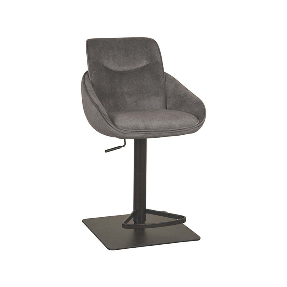 LABEL51 Barkrukken Beauty - Antraciet - Velvet - Gaslift