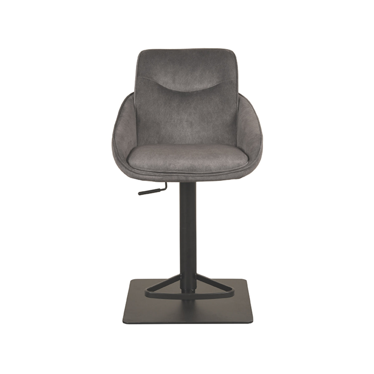 LABEL51 Barkrukken Beauty - Antraciet - Velvet - Gaslift