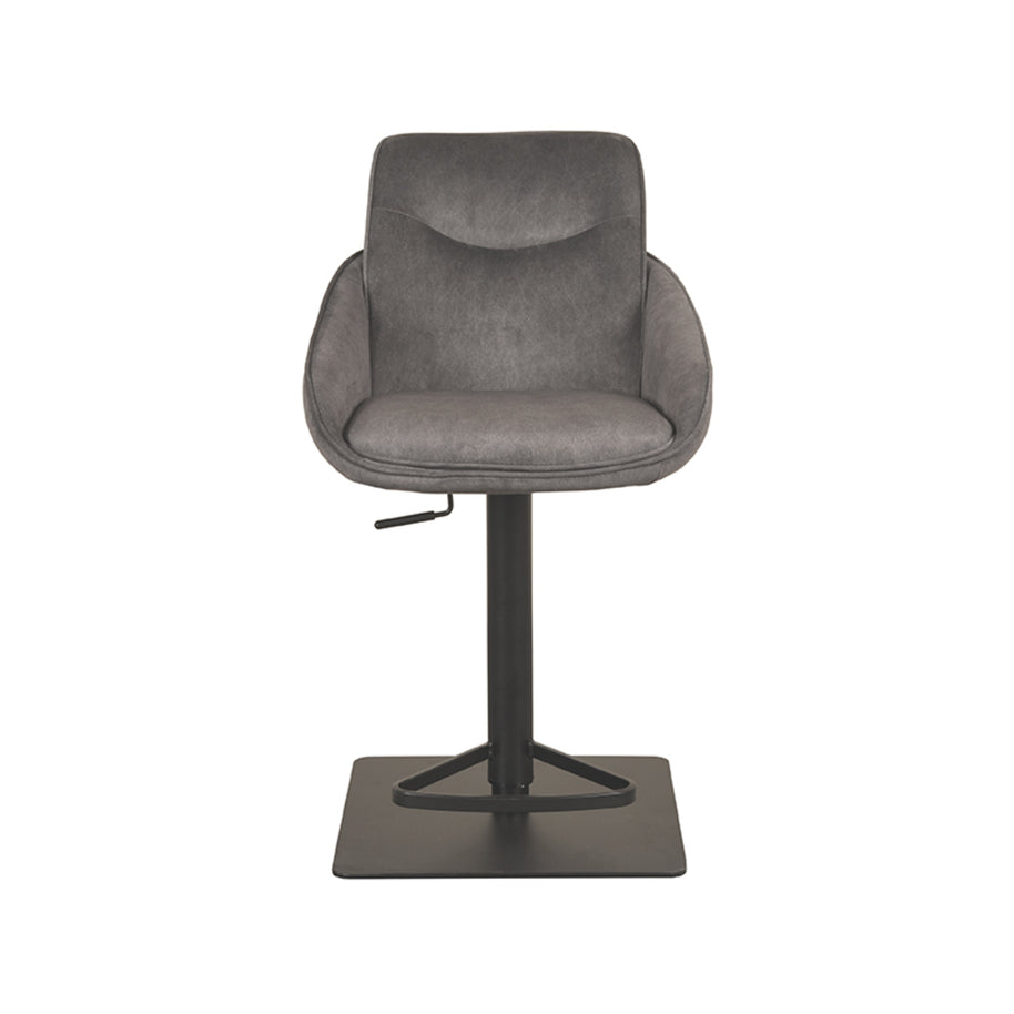 LABEL51 Barkrukken Beauty - Antraciet - Velvet - Gaslift