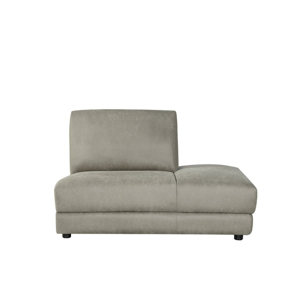 LABEL51 Banken Tivoli - Taupe - Kunstleder - Ottomane Rechts