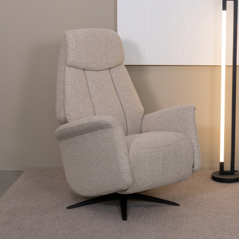 LABEL51 Fauteuils Oslo - Naturel - Boucle - 1-Motorig