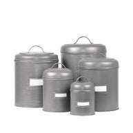 LABEL51 Opbergdozen en manden Opbergblik - Antiek Grijs - Metaal - XL