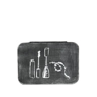LABEL51 Opbergdozen en manden Make-Up opbergkist - Antiek Zwart - Metaal - One Size