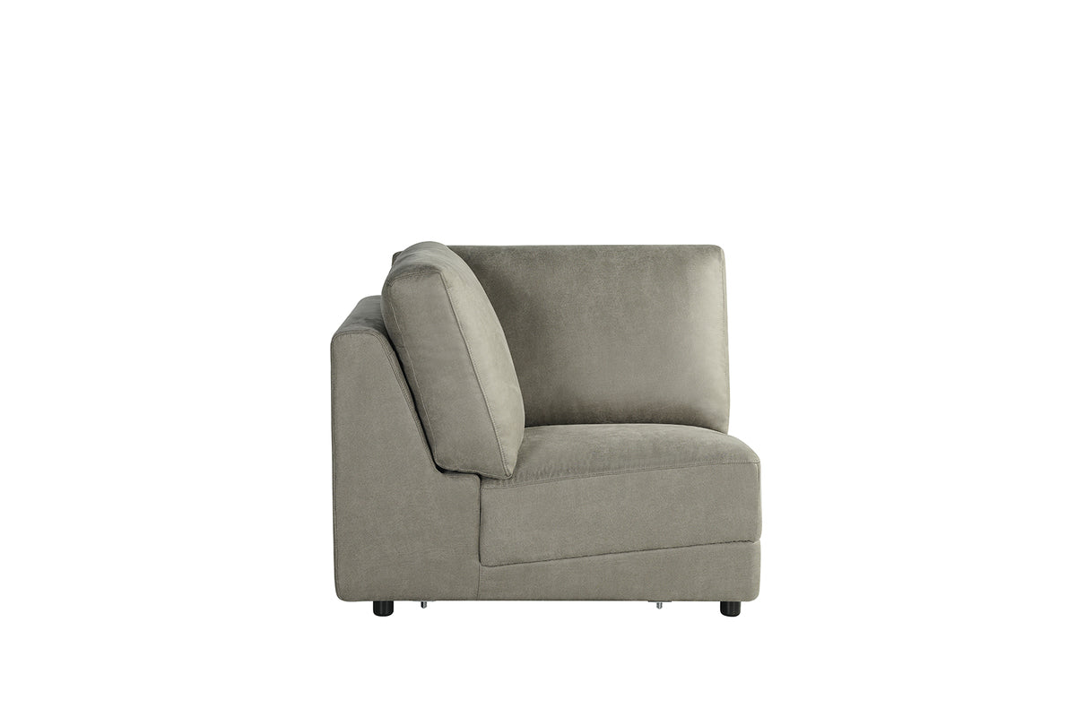 LABEL51 Banken Tivoli - Taupe - Kunstleder - Hoek