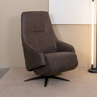 LABEL51 Fauteuils Odense - Antraciet - Kunstleder - One Size