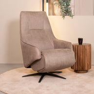 LABEL51 Fauteuils Odense - Taupe - Kunstleder - One Size