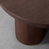 LABEL51 Salontafels Olly - Espresso - Mangohout - 90 cm - Rond