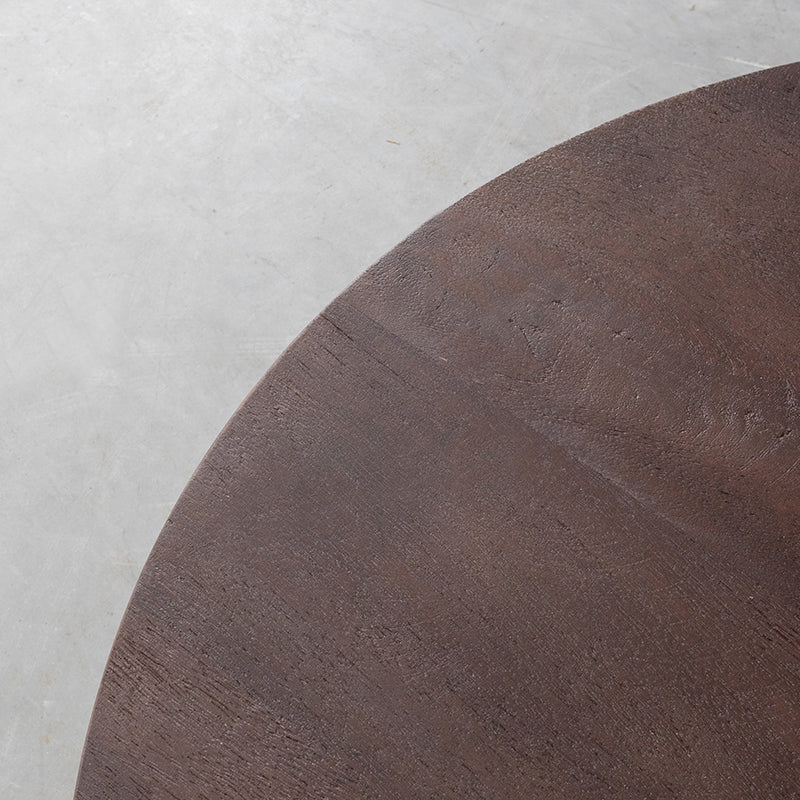LABEL51 Salontafels Olly - Espresso - Mangohout - 90 cm - Rond