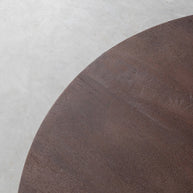 LABEL51 Salontafels Olly - Espresso - Mangohout - 90 cm - Rond