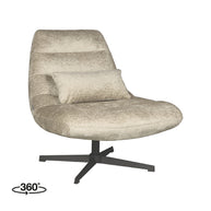 LABEL51 Fauteuils Nox - Beige - Chenille - One Size